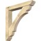 Ekena Millwork Olympic Slat Rough Sawn Bracket w/ Offset Brace, Douglas Fir, 6"W x 36"D x 36"H BKT0604X36X36OLY06RDF - alternate 1